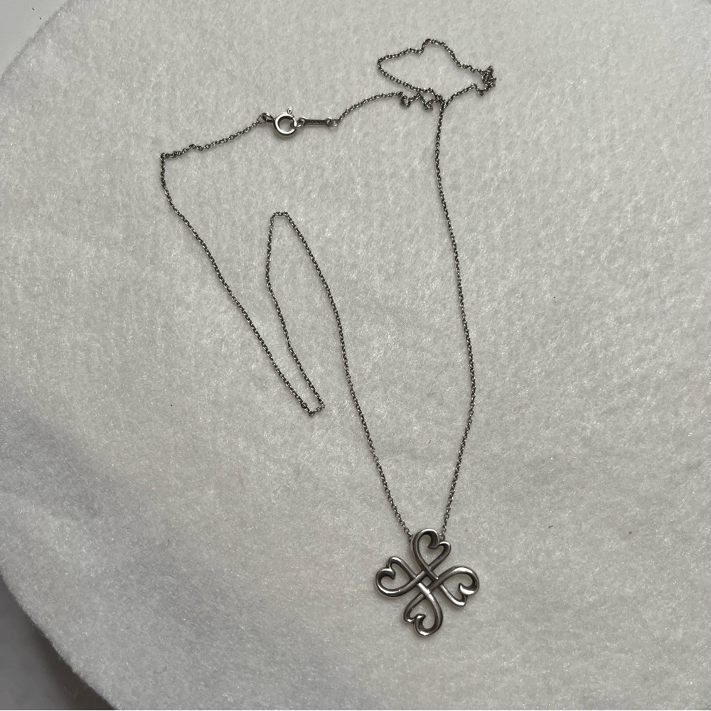 Tiffany & Co. Paloma Picasso Loving Heart Sterling Silver Necklace Gift - Picture 3 of 7